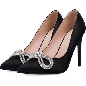 Black Stiletto Heels Size 6.5. Never Worn